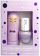 Fragrances, Perfumes, Cosmetics Inuwet Mini Duo Violet Set (nail/polish/5ml + lip/balm/3.5g) - Set