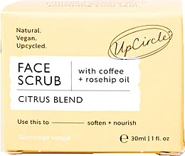 Coffee Face Scrub - UpCircle Face Scrub Citrus Blend with Coffee + Rosehip Oil Travel Size (mini size) — photo N2