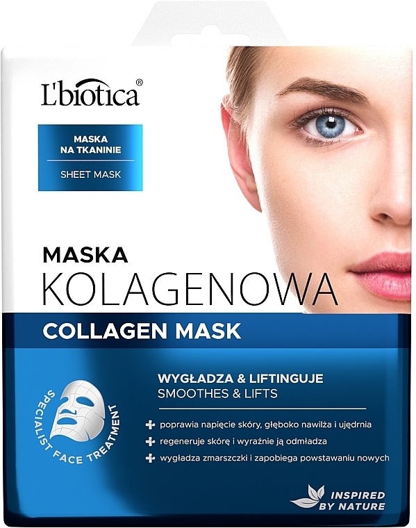 Collagen Face Mask - L'biotica Home Spa Collagen Mask — photo N2