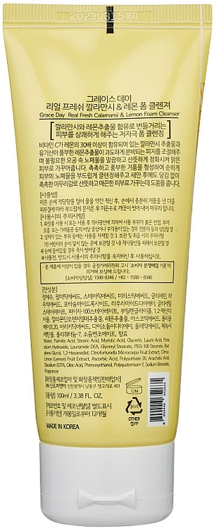 Foam Cleanser with Calamansi & Lemon Extracts - Grace Day Real Fresh Calamansi Lemon Foam Cleanser — photo N4