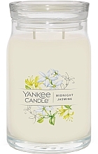 Scented Candle in Jar 'Midnight Jasmine', 2 wicks - Yankee Candle Midnight Jasmine — photo N11