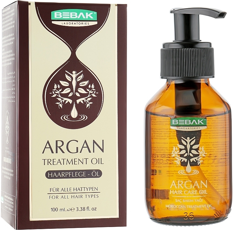 Hair Argan Oil - Bebak Laboratories Argan Treatment Oil — photo N1