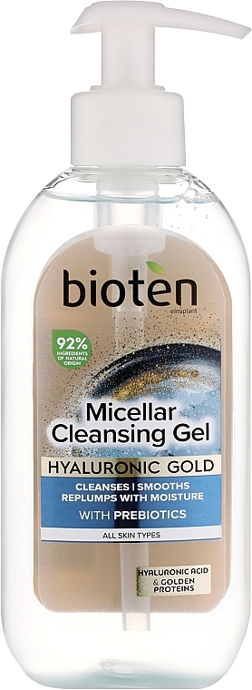 Micellar Face Wash Gel - Bioten Hyaluronic Gold Micellar Cleansing Gel — photo N1