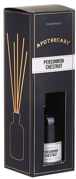 Fragrance Diffuser - Paddywax Apothecary Glass Reed Diffuser Persimmon & Chestnut — photo N3