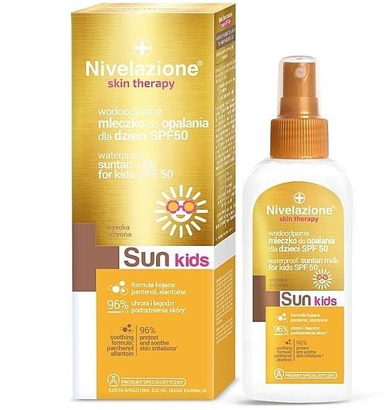 Kids Sun Lotion - Farmona Nivelazione Skin Therapy Sun Waterproof Sun Lotion For Children SPF50 — photo N2