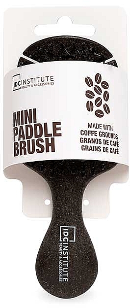 Hair Brush - Idc Institute Coffee Based Bio Mini Brush Paddle — photo N1