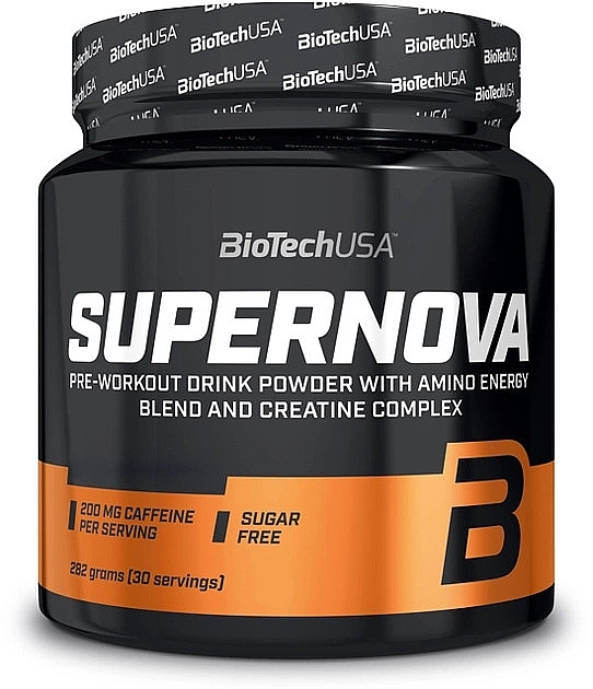 Orange-Mango Pre-Workout Complex - BioTechUSA Super Nova — photo N2