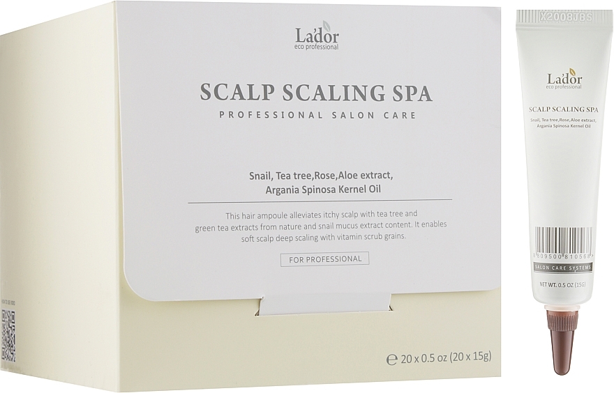 Peeling Face Serum - La'dor Scalp Scaling Spa Hair Ampoule — photo N2