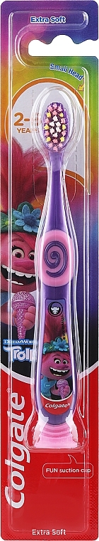 Kids Toothbrush, 2-6 y.o., purple-pink - Colgate Smiles Kids Extra Soft — photo N1