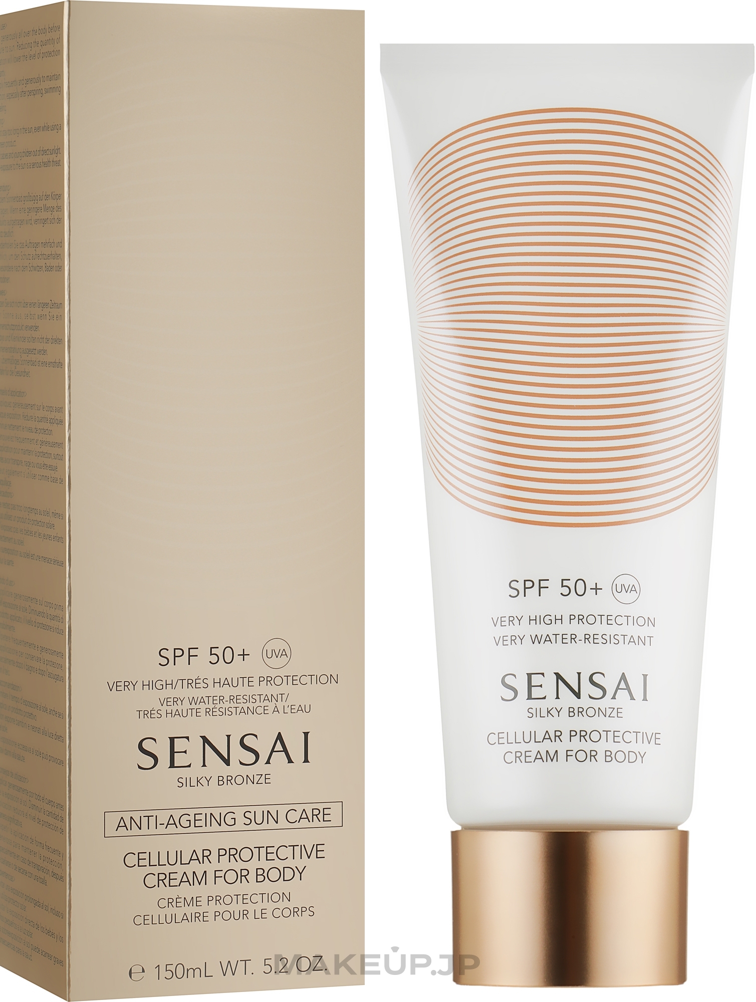Body Sun Cream SPF 50 - Sensai Silky Bronze Cellular Protective Cream For Body — photo 150 ml