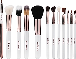 Makeup Brush Set in Case, 12 pcs - Zoe Ayla Cosmetics Professional Brush Set — photo N2