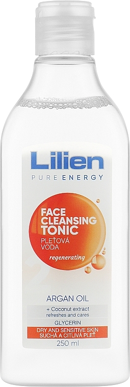 Face Toner for Cleansing and Makeup Removing - Lilien Argan Oil Tonic — photo N1