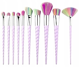 Makeup Brush Set, 10 pcs - Beauty Design — photo N1