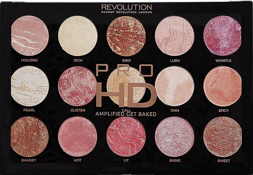 Makeup Palette - Makeup Revolution Pro HD Amplified Get Baked — photo N1