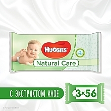 Kids Wet Wipes Natural Care, 3x56 pcs - Huggies — photo N3