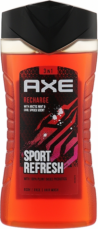 Shower Gel "3-in-1" for Men - Axe Recharge Sport Refresh — photo N2