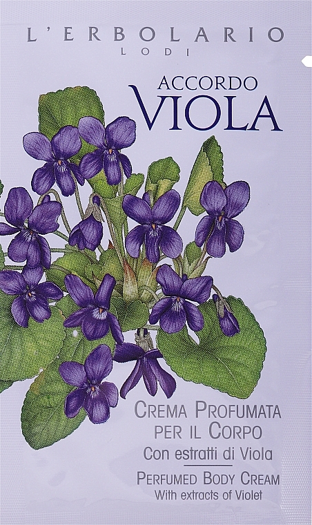 GIFT! Violet Body Cream - L'Erbolario Accordo Viola Crema Profumata per il Corpo (sample) — photo N1