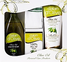 Fragrances, Perfumes, Cosmetics Set - Dalan D'Olive (soap/400ml + soap/150g + b/cr/250ml + sponge)