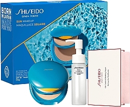 Fragrances, Perfumes, Cosmetics Set - Shiseido Sun Make Up SPF30 Set (f/powder/12g + f/oil/40ml + f/paper/10pcs)