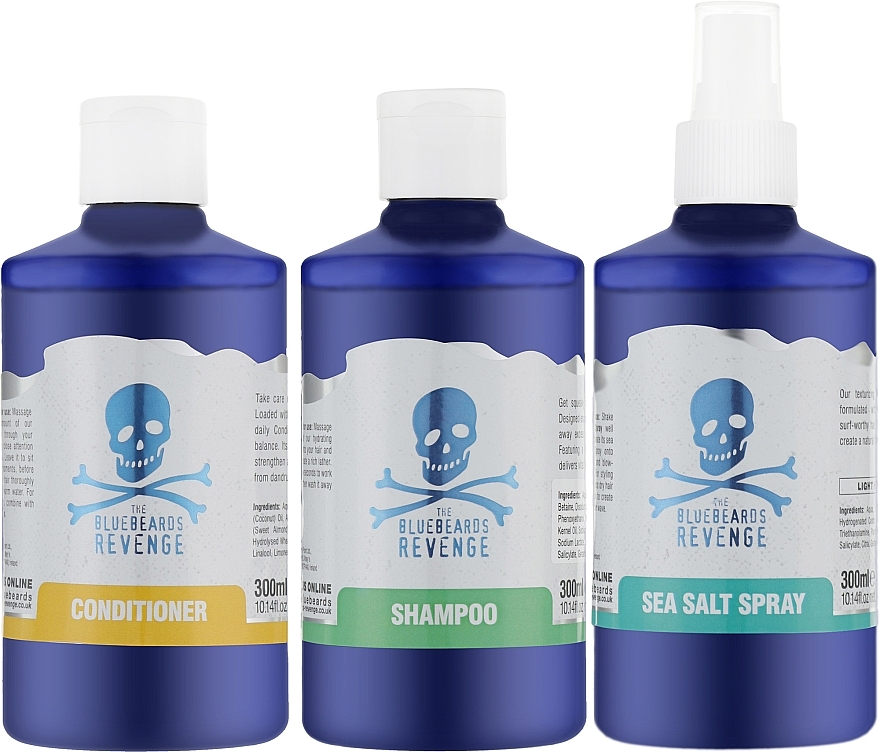 Set - The Bluebeards Revenge Shower & Styling Set (h/spray/300ml + shm/300ml + cond/300ml) — photo N7