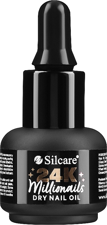 Dry Nail Oil - Silcare 24K Millionails — photo N1