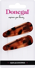 Fragrances, Perfumes, Cosmetics Hair Clips, FA-5622, brown - Donegal