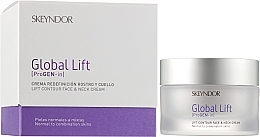 Normal and Combination Cream Face & Neck Lifting Cream - Skeyndor Lift Contour Face & Neck Cream  — photo N2