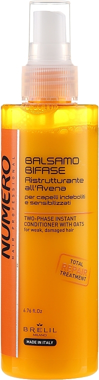 2-Phase Oat Extract Conditioner - Brelil Numero Instant Two-phase Oatmeal Hair Conditioner — photo N1