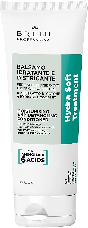 Moisturizing Conditioner - Brelil Hydra Soft Treatment Moisturising And Detangling Conditioner — photo N1