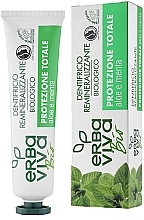 Fragrances, Perfumes, Cosmetics Toothpaste with Menthol and Aloe Vera "Total Protection" - Erba Viva Bio Toothpaste Total Protection