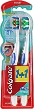 Fragrances, Perfumes, Cosmetics Toothbrush 360 "Whole Mouth Clean" Medium, 1+1, green+orange - Colgate