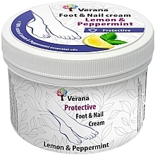Fragrances, Perfumes, Cosmetics Protective Foot & Nail Cream 'Lemon & Mint' - Verana Protective Foot & Nail Cream Lemon & Peppermint
