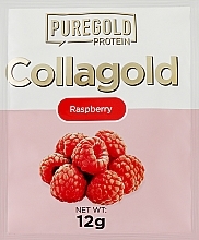 Fragrances, Perfumes, Cosmetics Raspberry Flavored Collagen + Hyaluronic Acid, Vitamin C and Zinc - PureGold CollaGold Raspberry
