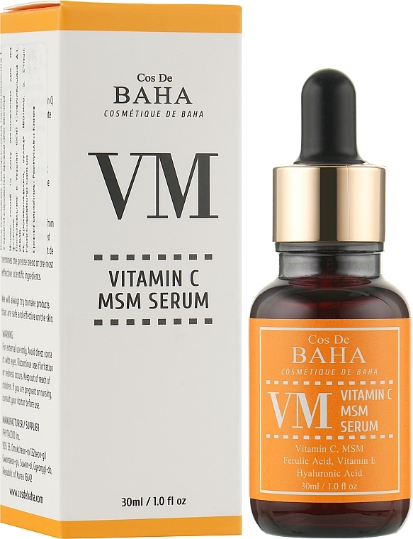 Serum with Vitamin C, Ferulic Acid, Vitamin E & MSM - Cos De BAHA Vitamin C MSM Serum — photo N4