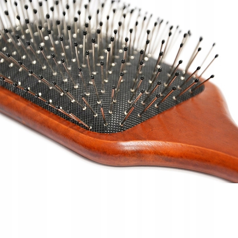 Wooden Hair Brush, 25.3 x 8 cm, square - Xhair — photo N4