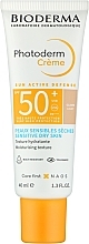 Fragrances, Perfumes, Cosmetics Sunscreen for Sensitive & Dry Skin - Bioderma Photoderm Cream SPF50+ Sensitive Dry Skin Light