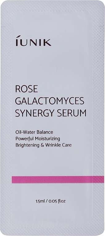 Rose & Galactomyces Serum - iUnik Rose Galactomyces Synergy Serum (sample) — photo N3