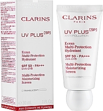 Moisturizing Protective Face Fluid - Clarins Uv Plus [5p] Multi-protection Moisturizing Screen SPF 50-PA+++ — photo N2