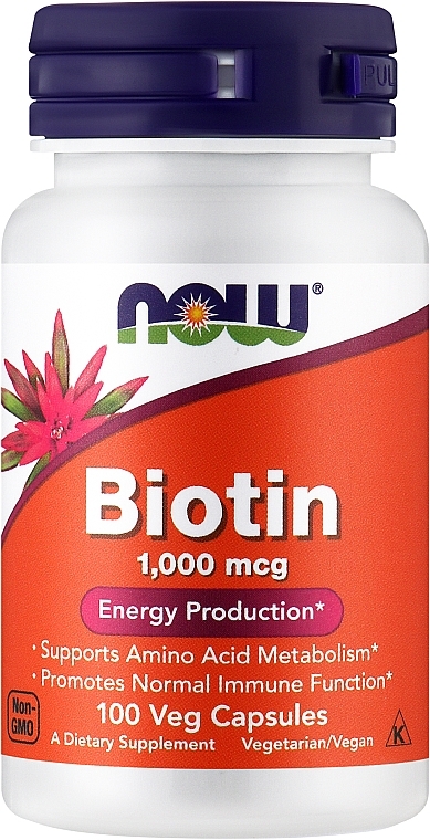 Biotin, 1000 mcg - Now Foods Biotin — photo N1