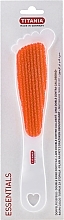 Fragrances, Perfumes, Cosmetics Double-Sided Foot File, orange - Titania