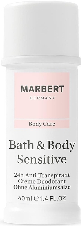 Aluminium-Free Cream Deodorant - Marbert Bath & Body Sensitive Aluminium-free Cream Deodorant — photo N1