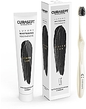 Set - Curaprox Curasept Whitening Luxury White (t/paste/75ml + toothbrush) — photo N2