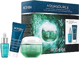 Fragrances, Perfumes, Cosmetics Set - Biotherm Aquasource Gel (f/gel/50ml + f/balm/20ml + ser/7ml)