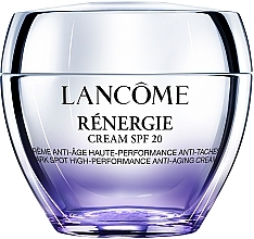 Fragrances, Perfumes, Cosmetics Highly Effective Anti-Aging Face Cream Against Age Spots with Hyaluronic Acid and Flax Extract - Lancome Renergie Cream SPF 20