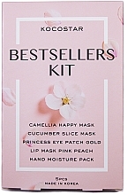 Fragrances, Perfumes, Cosmetics Set - Kocostar Bestsellers Kit (f/mask/25ml + patch/2pcs + f/mask/20ml + h/mask/14ml + lip/patch/1pcs)