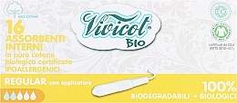 Fragrances, Perfumes, Cosmetics Applicator Tampons, 16 pcs - Vivicot Bio Regular
