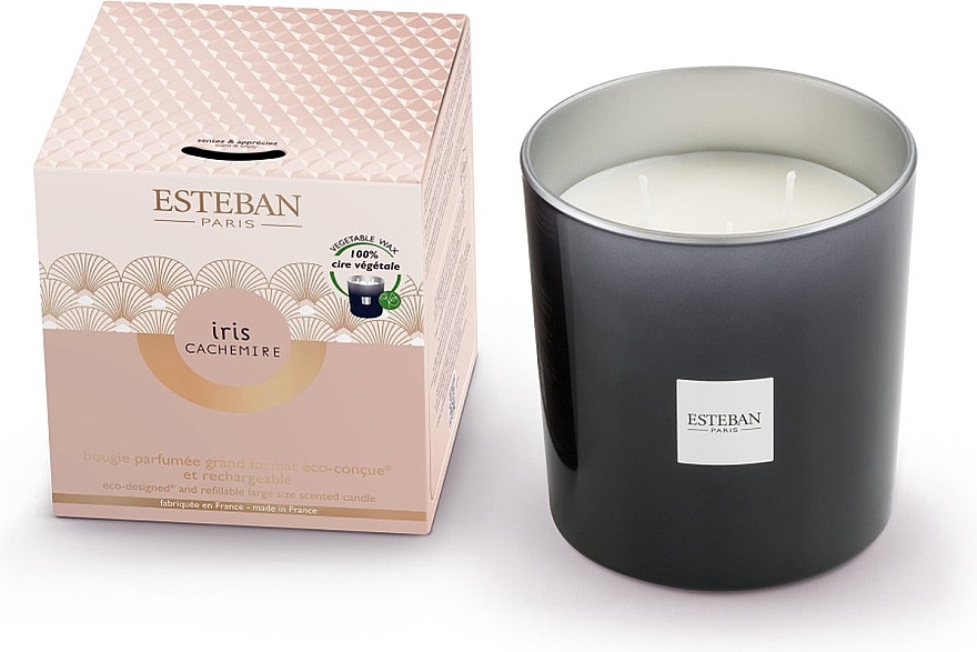 Esteban Iris Cachemire Refillable Scented Candle - Scented Candle — photo N2