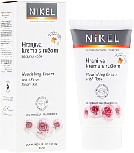 Fragrances, Perfumes, Cosmetics Nourishing Rose Face Cream - Nikel Nourishing Cream with Rose