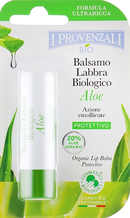 Organic Aloe Juice 20% Lip Balm - I Provenzali Aloe Lip Balm — photo N1