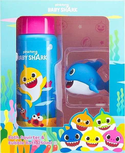 Set - Pinkfong Baby Shark Bath Fun Set (bubble/bath/250ml + toy) — photo N1